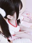 청순한 꼬리가 달린 인간형 암캐 "에로틱 꼬마 요정"복지 개인 사진 - 로리 체육복 zip