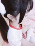 청순한 꼬리가 달린 인간형 암캐 "에로틱 꼬마 요정"복지 개인 사진 - 로리 체육복 zip