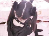 ผู้หญิงเลวหางแฝดผู้ไร้เดียงสา "Eroge Fairy" สวัสดิการการถ่ายภาพส่วนตัว - Dark Lolita