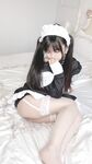 Sakurai Ningning NO.031 Double ponytail black stocking maid