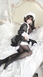 Sakurai Ningning NO.031 Double ponytail black stocking maid
