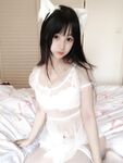 사쿠라이 닝닝 NO.023 작은 흰색 고양이 레이스 속옷
