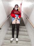 抖音快手全网同名，极品网红福利姬【奶咪】OF订阅收费2部- 楼道露出