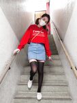 抖音快手全网同名，极品网红福利姬【奶咪】OF订阅收费2部- 楼道露出