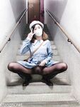 抖音快手全网同名，极品网红福利姬【奶咪】OF订阅收费2部- 楼道露出