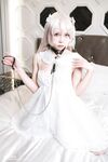 Patreon【浵卡ToKar】cos初音酱巨乳白虎，丝袜足交