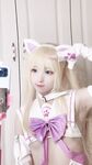 【一團墨染w】福利姬中極品，神仙顏值，幼態蘿莉-天空