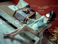 [심야 프로젝트] 최고의 모델 [리완지] - 릴리 사이가오의 망상적인 흰색과 녹색 뱀