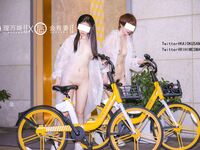 【深夜企划】极品模特【理万姬】-雨夜小黄车真空骑行雪白娇躯美臀翘乳嫩穴一览无余