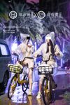 【深夜企划】极品模特【理万姬】-雨夜小黄车真空骑行雪白娇躯美臀翘乳嫩穴一览无余