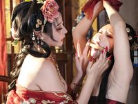 【奶桃桃&奈汐醬nice】青樓韻事,高顏值雙女百合，4K古裝無水印