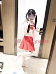 Double ponytail pink white tiger @小粉馕头 scale private shooting view