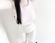 Double ponytail pink white tiger @小粉馕头 scale private shooting view