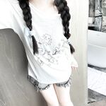 Double ponytail pink white tiger @小粉馕头 scale private shooting view