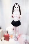 Double ponytail pink white tiger @小粉馕头 scale private shooting view