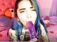 อินฟลูเอนเซอร์แนวพังก์ @gloomxGloom Onlyfans สเกลมุมมองการสมัครรับข้อมูล