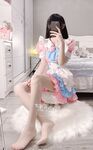 Selebriti Internet Silk Foot @米鹿鹿鹿奇 Pandangan bulatan mikro