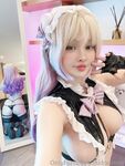 Cosplayer ngực to hổ trắng @Hidori Rose OnlyFans Đăng ký Xem