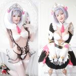 Cosplayer ngực to hổ trắng @Hidori Rose OnlyFans Đăng ký Xem