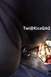 【12月新品②】，可盐可甜，白虎一线天馒头逼，推特福利姬【KicoQAQ】各种道具，花式自慰双通，小母狗属性拉满