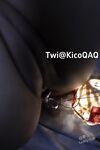 【12月新品③】，可盐可甜，白虎一线天馒头逼，推特福利姬【KicoQAQ】各种道具，花式自慰双通，小母狗属性拉满