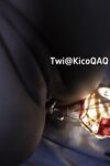 【12月新品④】，可盐可甜，白虎一线天，推特福利姬【KicoQAQ】各种道具，花式自慰双通，小母狗属性拉满