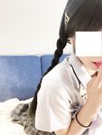 ウインクが可愛い～黒シルクJK三つ編み娘[60P 60MB]