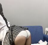 ウインクが可愛い～黒シルクJK三つ編み娘[60P 60MB]