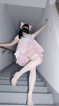 Twitter 440,000 tagahanga Loli network dilaw na "Miao Jiang" "MiaoMjiang" NG malakihang erotikong sayaw pribadong larawan sinaunang kasuutan itim na seda mahabang binti Chinese at Western mixed style na hubad na sayaw
