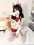 [2025 aliran keluar terbaru] Masin dan manis OnlyFans dewi super awek [Okita Rinka Rinka] rusa Santa Claus