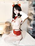 [2025 aliran keluar terbaru] Masin dan manis OnlyFans dewi super awek [Okita Rinka Rinka] rusa Santa Claus