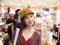 คอนทราสต์บิช #เป่า #หน้า บางคนชอบกินไก่ คอลเลกชั่นคอนทราสต์ของสาว