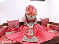 Hot contrast sexy beauty "Tutu" at ang kanyang mga girlfriends VIP group Xiuhe group wedding dress face oral sex, magandang sexy wedding bride super contrast full version welfare ①