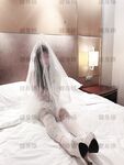 Hot contrast sexy beauty "Tutu" at ang kanyang mga girlfriends VIP group Xiuhe group wedding dress face oral sex, magandang sexy wedding bride super contrast full version welfare ①