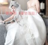Hot contrast sexy beauty "Tutu" at ang kanyang mga girlfriends VIP group Xiuhe group wedding dress face oral sex, magandang sexy wedding bride super contrast full version welfare ①