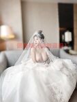 Hot contrast sexy beauty "Tutu" at ang kanyang mga girlfriends VIP group Xiuhe group wedding dress face oral sex, magandang sexy wedding bride super contrast full version welfare ①