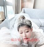 Hot contrast sexy beauty "Tutu" at ang kanyang mga girlfriends VIP group Xiuhe group wedding dress face oral sex, magandang sexy wedding bride super contrast full version welfare ①