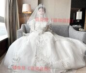 Hot contrast sexy beauty "Tutu" at ang kanyang mga girlfriends VIP group Xiuhe group wedding dress face oral sex, magandang sexy wedding bride super contrast full version welfare ①