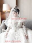 Hot contrast sexy beauty "Tutu" at ang kanyang mga girlfriends VIP group Xiuhe group wedding dress face oral sex, magandang sexy wedding bride super contrast full version welfare ①