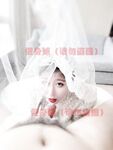 Hot contrast sexy beauty "Tutu" at ang kanyang mga girlfriends VIP group Xiuhe group wedding dress face oral sex, magandang sexy wedding bride super contrast full version welfare ①