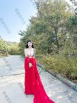 Hot contrast sexy beauty "Tutu" at ang kanyang mga girlfriends VIP group Xiuhe group wedding dress face oral sex, magandang sexy wedding bride super contrast full version welfare ①