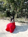 Hot contrast sexy beauty "Tutu" at ang kanyang mga girlfriends VIP group Xiuhe group wedding dress face oral sex, magandang sexy wedding bride super contrast full version welfare ①