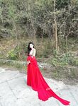 Hot contrast sexy beauty "Tutu" at ang kanyang mga girlfriends VIP group Xiuhe group wedding dress face oral sex, magandang sexy wedding bride super contrast full version welfare ①