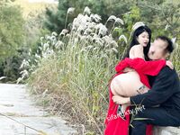 Hot contrast sexy beauty "Tutu" at ang kanyang mga girlfriends VIP group Xiuhe group wedding dress face oral sex, magandang sexy wedding bride super contrast full version welfare ①