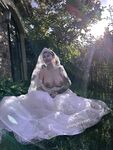 Hot contrast sexy beauty "Tutu" at ang kanyang mga girlfriends VIP group Xiuhe group wedding dress face oral sex, magandang sexy wedding bride super contrast full version welfare ①