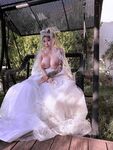Hot contrast sexy beauty "Tutu" at ang kanyang mga girlfriends VIP group Xiuhe group wedding dress face oral sex, magandang sexy wedding bride super contrast full version welfare ①