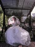 Hot contrast sexy beauty "Tutu" at ang kanyang mga girlfriends VIP group Xiuhe group wedding dress face oral sex, magandang sexy wedding bride super contrast full version welfare ①