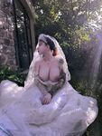 Hot contrast sexy beauty "Tutu" at ang kanyang mga girlfriends VIP group Xiuhe group wedding dress face oral sex, magandang sexy wedding bride super contrast full version welfare ①