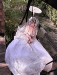 Hot contrast sexy beauty "Tutu" at ang kanyang mga girlfriends VIP group Xiuhe group wedding dress face oral sex, magandang sexy wedding bride super contrast full version welfare ①