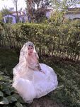 Hot contrast sexy beauty "Tutu" at ang kanyang mga girlfriends VIP group Xiuhe group wedding dress face oral sex, magandang sexy wedding bride super contrast full version welfare ①